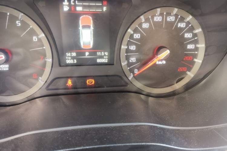Used GAC Trumpchi GA6 2016 235T DCT Luxury Edition Odometer Close Up
