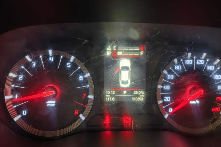 Used GAC Trumpchi GA6 2016 235T DCT Luxury Edition Odometer Close Up