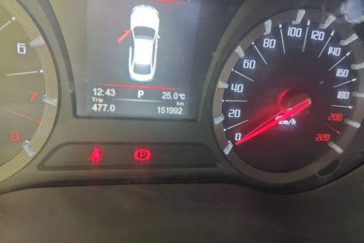 Used GAC Trumpchi GA6 2016 235T DCT Luxury Edition Odometer Close Up
