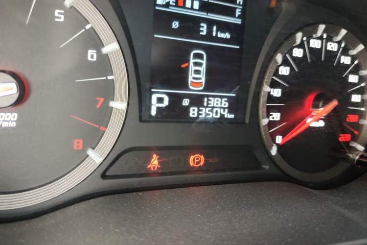 Used GAC Trumpchi GA6 2016 235T DCT Elite Edition Odometer Close Up