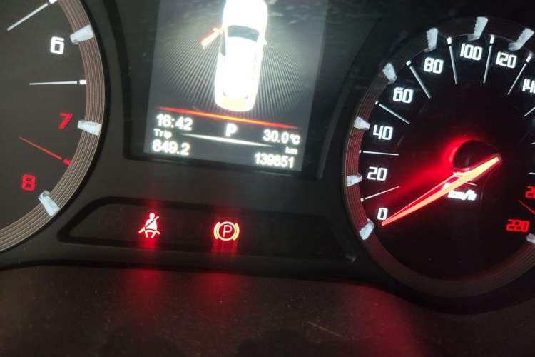 Used GAC Trumpchi GA6 2016 235T DCT Luxury Edition Odometer Close Up