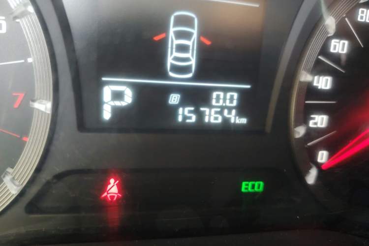 Used GAC Trumpchi GA6 2016 235T DCT Elite Edition Odometer Close Up