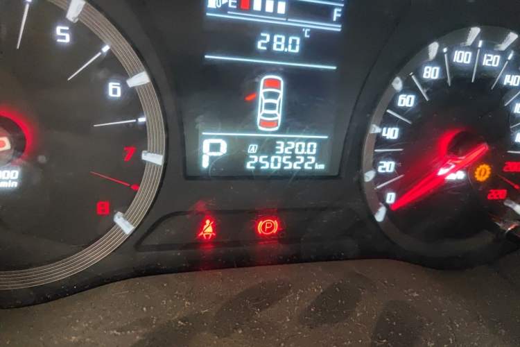Used GAC Trumpchi GA6 2016 235T DCT Elite Edition Odometer Close Up