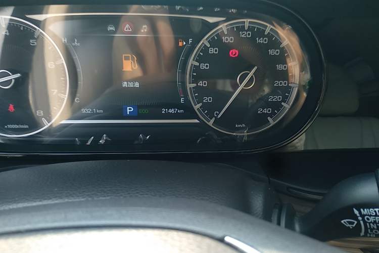 Used GAC Trumpchi GA6 2019 270T Automatic Luxury Edition Odometer Close Up