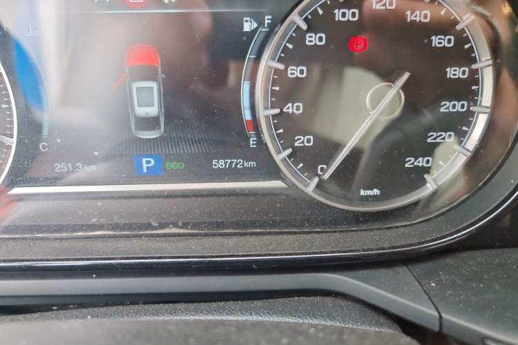 Used GAC Trumpchi GA6 2019 270T Automatic Elite Edition Odometer Close Up