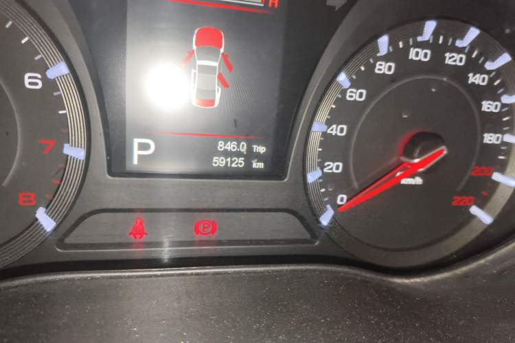 Used GAC Trumpchi GA8 2016 320T Luxury Edition Odometer Close Up