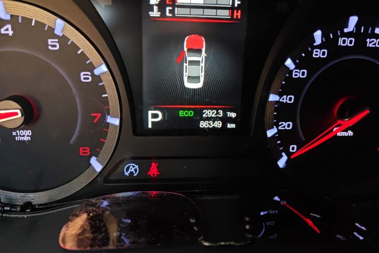 Used GAC Trumpchi GA8 2016 320T Luxury Edition Odometer Close Up
