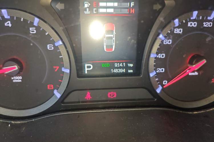 Used GAC Trumpchi GA8 2016 320T Luxury Edition Odometer Close Up