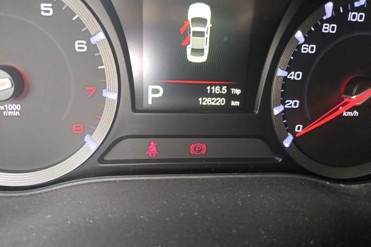 Used GAC Trumpchi GA8 2016 320T Luxury Edition Odometer Close Up