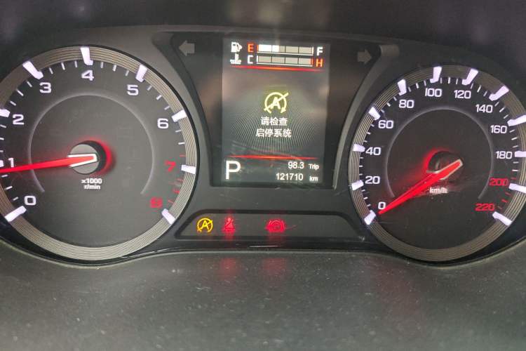 Used GAC Trumpchi GA8 2016 320T Luxury Edition Odometer Close Up