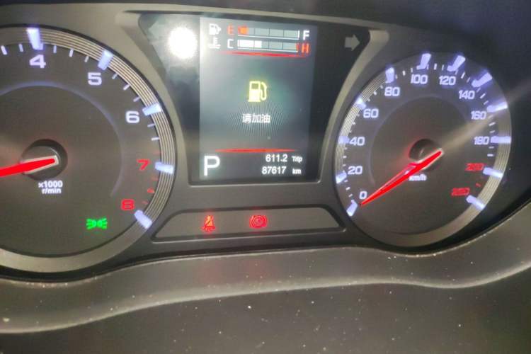 Used GAC Trumpchi GA8 2017 280T Deluxe Edition Odometer Close Up