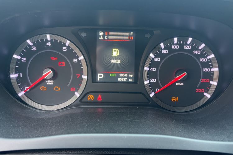 Used GAC Trumpchi GA8 2017 280T Executive Edition Odometer Close Up