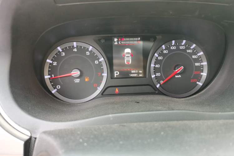 Used GAC Trumpchi GA8 2017 280T Deluxe Edition Odometer Close Up