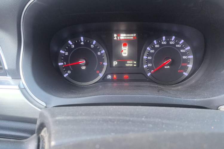 Used GAC Trumpchi GA8 2017 280T Deluxe Edition Odometer Close Up