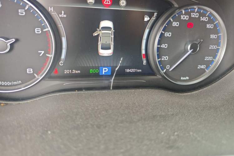 Used GAC Trumpchi GA8 2017 320T Luxury Edition Odometer Close Up