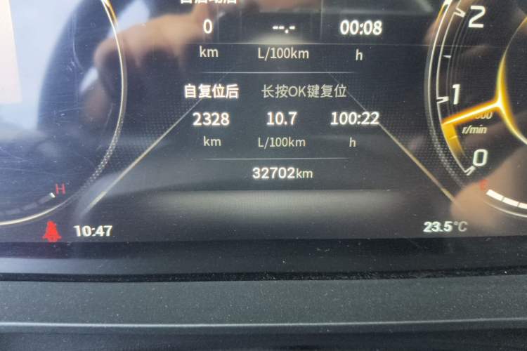 Used GAC Trumpchi GA8 2020 390T Ultimate Edition Odometer Close Up