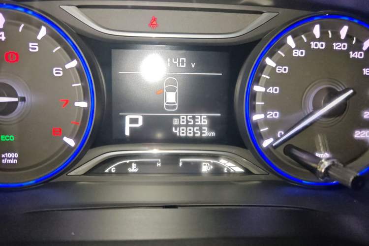 Used GAC Trumpchi GS3 2017 150N Automatic Elite Edition Odometer Close Up