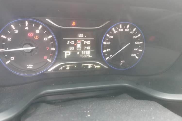 Used GAC Trumpchi GS3 2017 150N Automatic Elite Edition Odometer Close Up