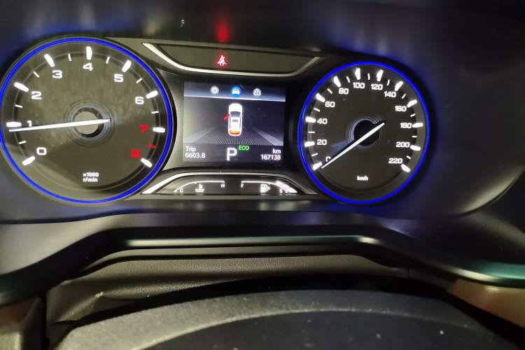 Used GAC Trumpchi GS3 2017 200T Automatic Luxury Edition Odometer Close Up