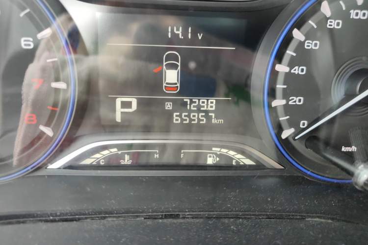 Used GAC Trumpchi GS3 2017 150N Automatic Elite Edition Odometer Close Up