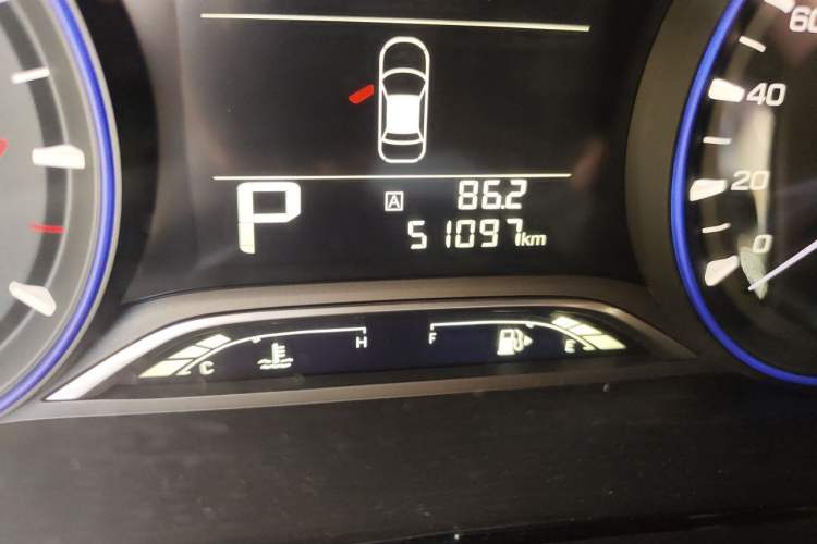 Used GAC Trumpchi GS3 2017 150N Automatic Elite Edition Odometer Close Up