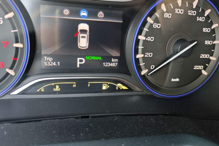 Used GAC Trumpchi GS3 2017 200T Automatic Prestige Edition Odometer Close Up
