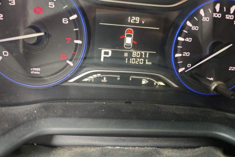 Used GAC Trumpchi GS3 2017 150N Automatic Elite Edition Odometer Close Up