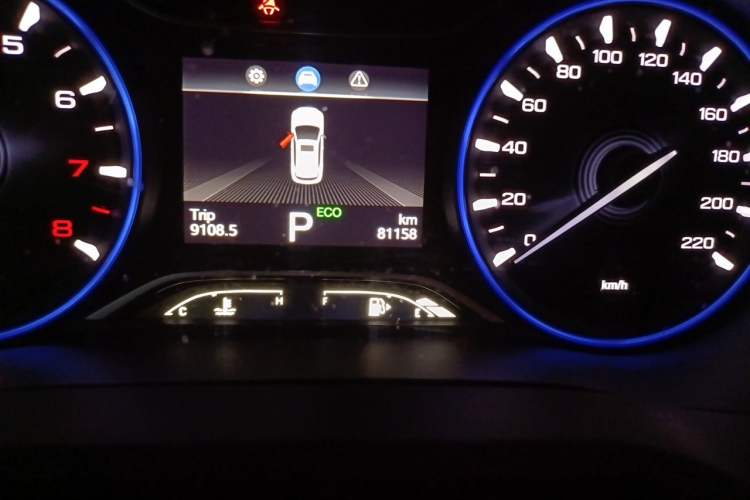 Used GAC Trumpchi GS3 2017 200T Automatic Luxury Edition Odometer Close Up