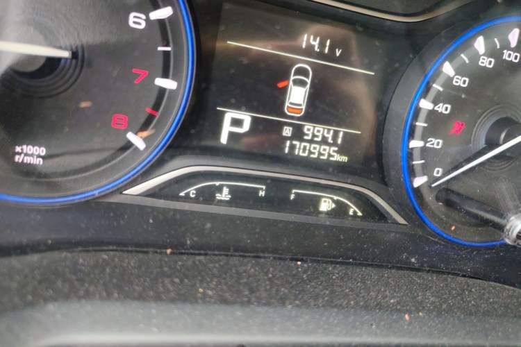 Used GAC Trumpchi GS3 2017 150N Automatic Elite Edition Odometer Close Up