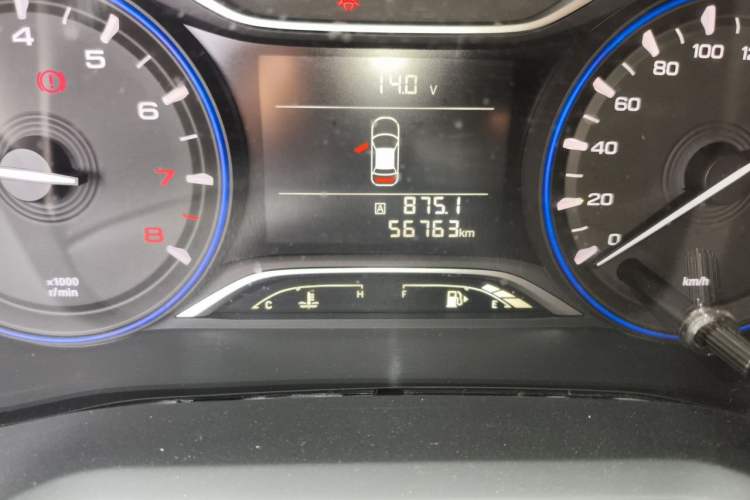 Used GAC Trumpchi GS3 2017 150N Manual Elite Edition Odometer Close Up
