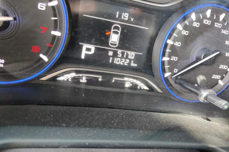 Used GAC Trumpchi GS3 2017 150N Automatic Elite Edition Odometer Close Up