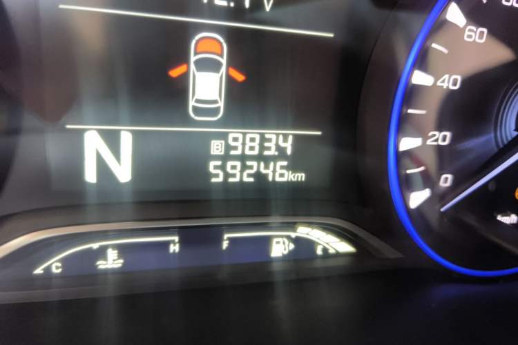 Used GAC Trumpchi GS3 2017 150N Automatic Elite Edition Odometer Close Up