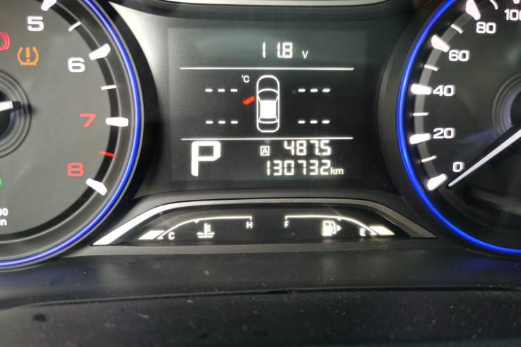 Used GAC Trumpchi GS3 2017 200T Automatic Elite Edition Odometer Close Up