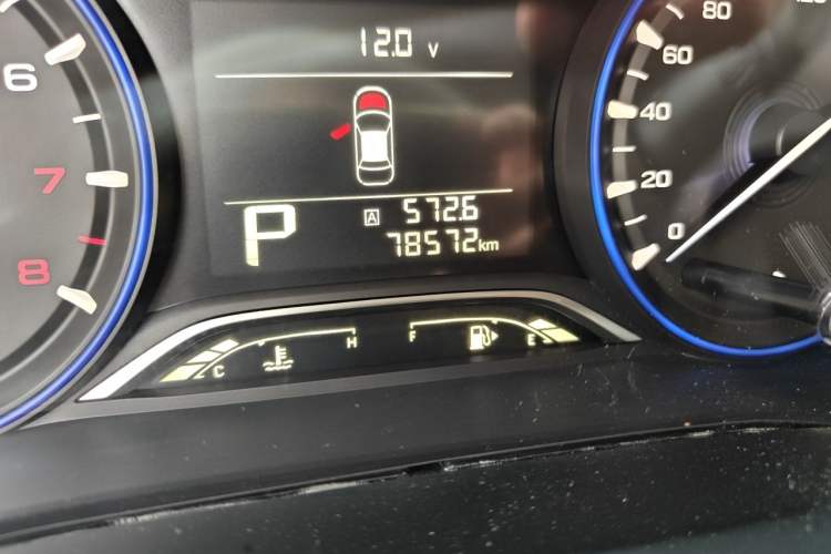 Used GAC Trumpchi GS3 2017 200T Automatic Elite Edition Odometer Close Up