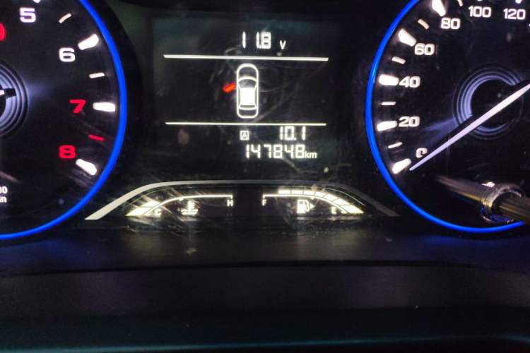 Used GAC Trumpchi GS3 2017 150N Manual Elite Edition Odometer Close Up