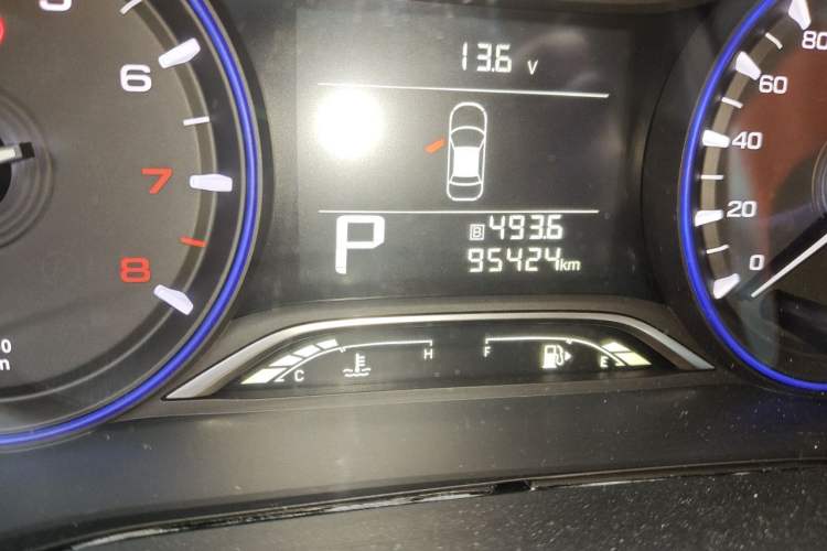 Used GAC Trumpchi GS3 2017 200T Automatic Elite Edition Odometer Close Up
