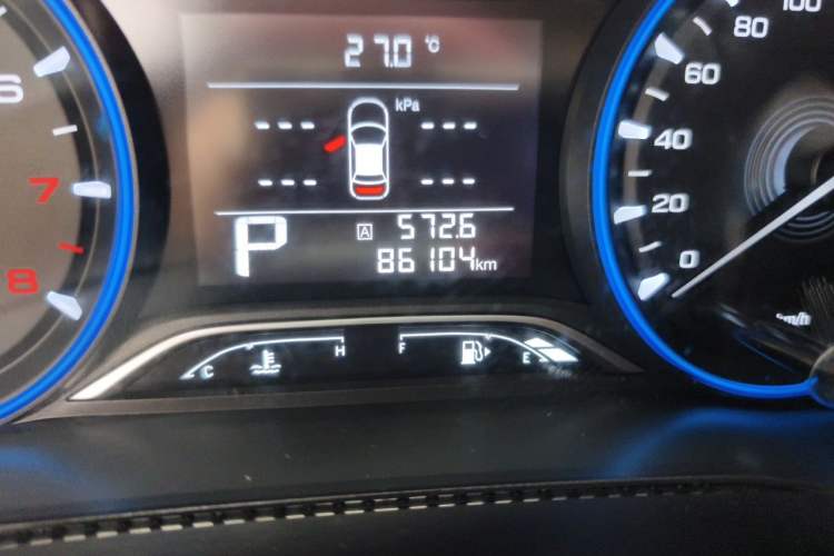 Used GAC Trumpchi GS3 2019 235T Automatic Elite Edition Odometer Close Up