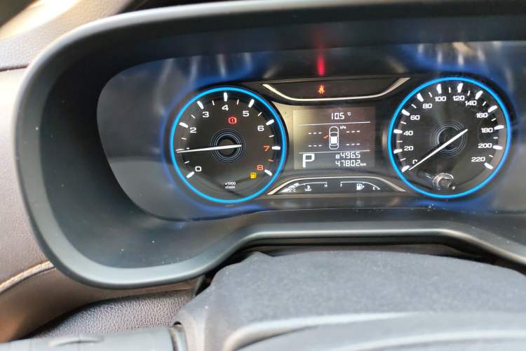 Used GAC Trumpchi GS3 2019 235T Automatic Elite Edition Odometer Close Up