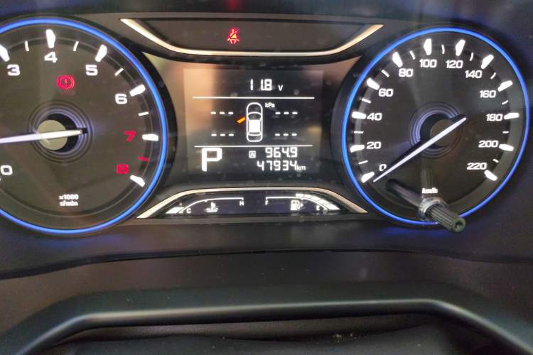 Used GAC Trumpchi GS3 2019 150N Automatic Elite Edition Odometer Close Up