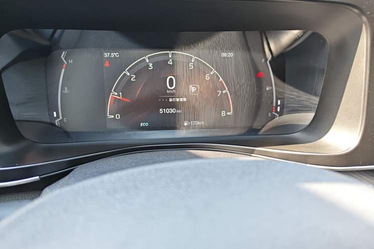 Used GAC Trumpchi GS3 2021 POWER 270T Automatic Red Edition Odometer Close Up