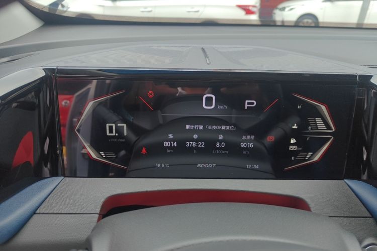 Used GAC Trumpchi GS3 2023 Shadow Speed 270T Enjoyment Edition Odometer Close Up