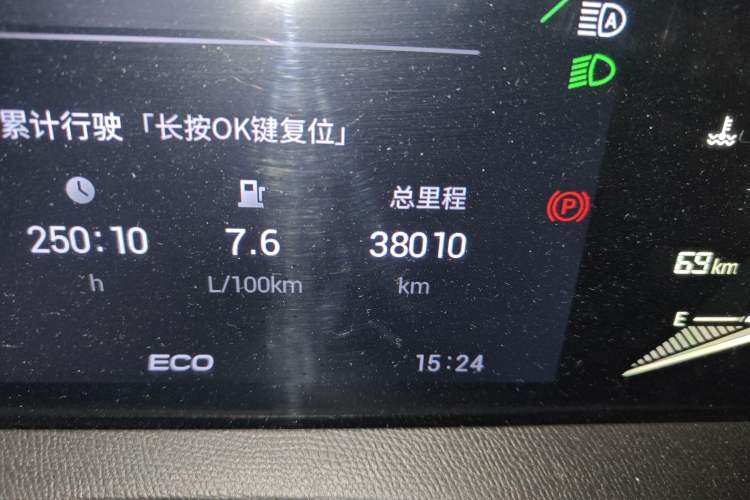 Used GAC Trumpchi GS3 2023 Shadow Speed 270T Dynamic Intelligence Edition Odometer Close Up