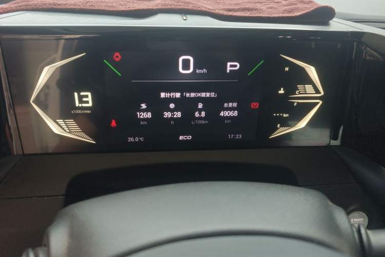 Used GAC Trumpchi GS3 2023 Shadow Speed 270T Enjoyment Edition Odometer Close Up