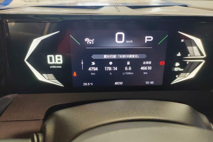 Used GAC Trumpchi GS3 2023 Shadow Speed 270T Dynamic Intelligence Edition Odometer Close Up