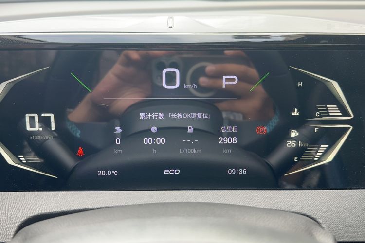 Used GAC Trumpchi GS3 2026 Model Shadow Speed 270T Enjoyment Edition Odometer Close Up