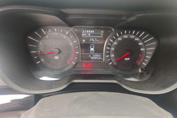 Used GAC Trumpchi GS4 2015 200T Manual Comfort Edition Odometer Close Up