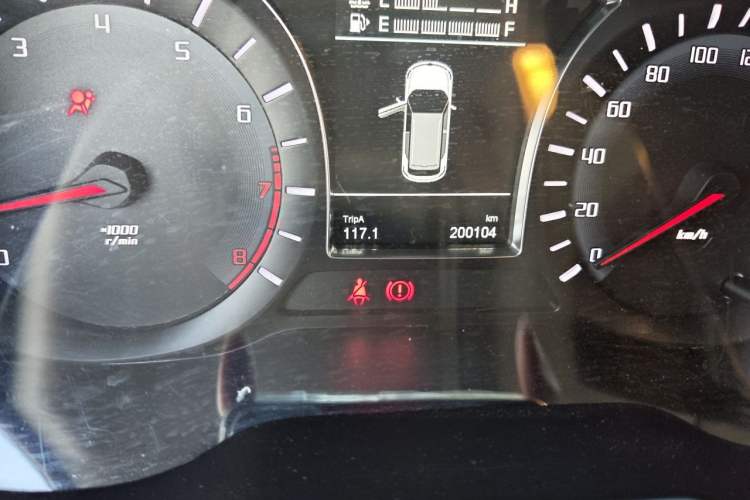 Used GAC Trumpchi GS4 2015 200T Manual Elite Edition Odometer Close Up