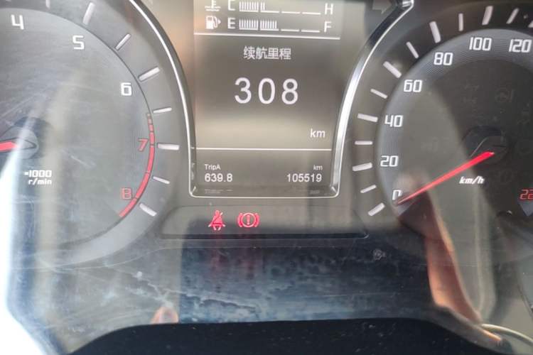 Used GAC Trumpchi GS4 2015 200T Manual Elite Edition Odometer Close Up