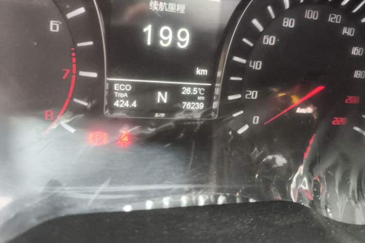Used GAC Trumpchi GS4 2016 235T G-DCT Luxury Edition Odometer Close Up