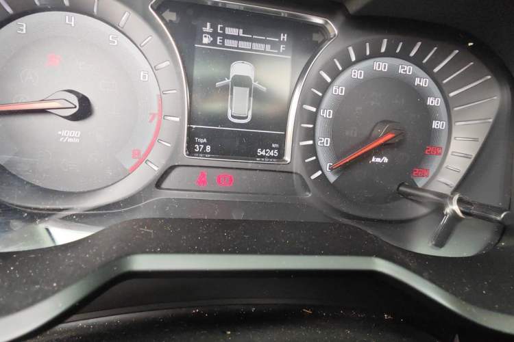 Used GAC Trumpchi GS4 2016 235T Manual Luxury Edition Odometer Close Up